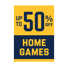 Up to 50% off home games