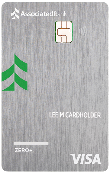 Associated Bank Visa Zero+ Credit Card - Silver